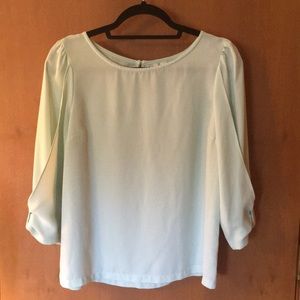Mint green blouse